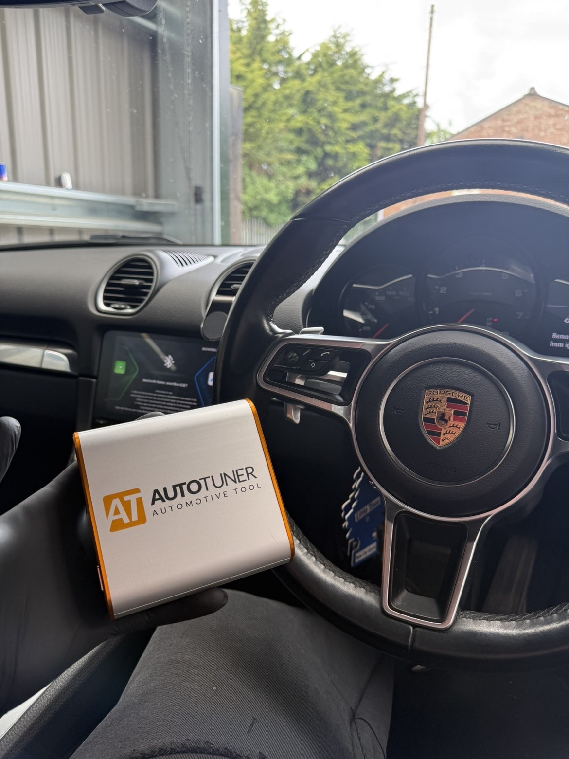 Autotuner ECU remapping tool on Porsche 718 Cayman in Bedford